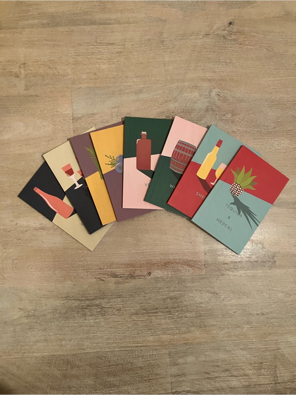 The Mini Bar 100 Essential Cocktail Recipes; 8 Notebook Set